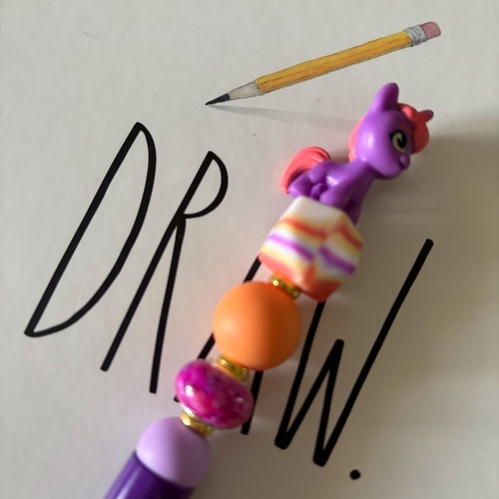 My Little Pony: Valor Valentine handmade beaded pen